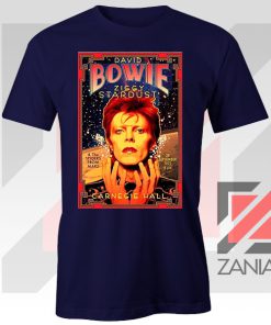 David Bowie Carnegie Halls Navy Blue Tshirt