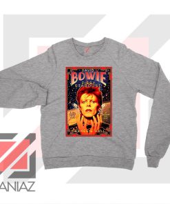 David Bowie Carnegie Halls Sport Grey Sweatshirt