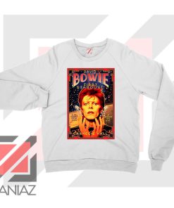 David Bowie Carnegie Halls White Sweatshirt