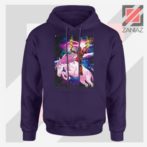 Deadpool X Men Taco Unicorn Navy Blue Hoodie