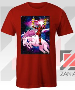 Deadpool X Men Taco Unicorn Red Tshirt