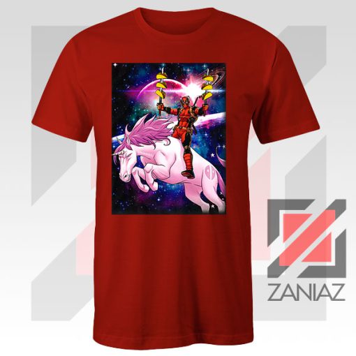 Deadpool X Men Taco Unicorn Red Tshirt