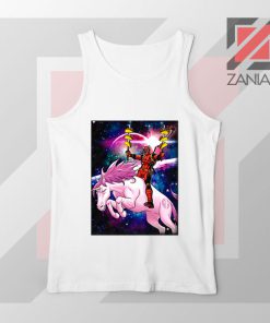 Deadpool X Men Taco Unicorn White Tank Top