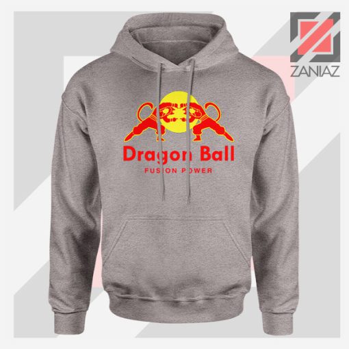 Dragon Ball Red Bull Logo Graphic Sport Grey Hoodie