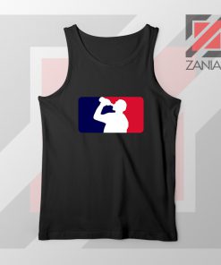 Drinking Beer League Parody Black Tank Top