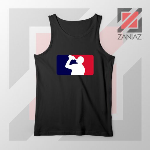 Drinking Beer League Parody Black Tank Top