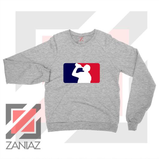 Drinking Beer League Parody Sport Grey Sweatshirt