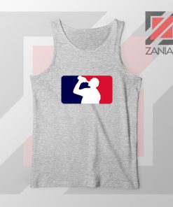 Drinking Beer League Parody Sport Grey Tank Top