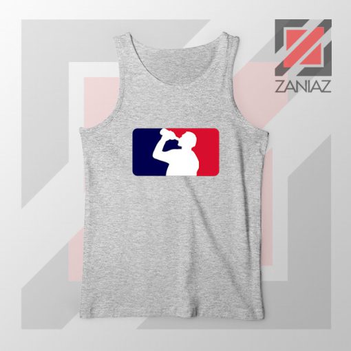 Drinking Beer League Parody Sport Grey Tank Top