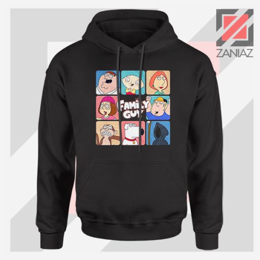 Family Guy Animated Face Grid Hoodie