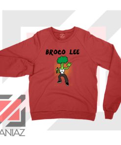 Funny Broco Lee Red Sweatshirt