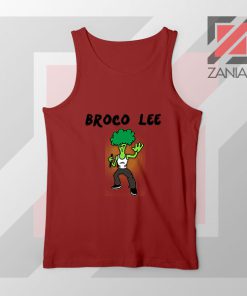 Funny Broco Lee Red Tank Top