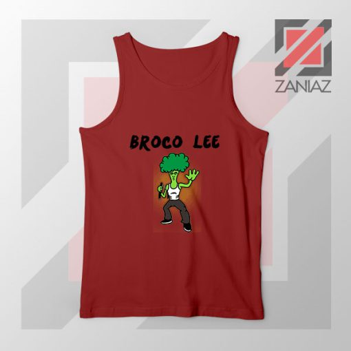 Funny Broco Lee Red Tank Top