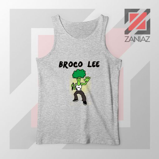 Funny Broco Lee Sport Grey Tank Top