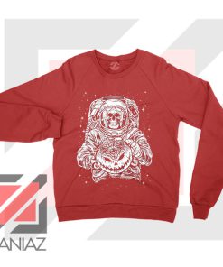 Halloween Graphic NASA Red Sweatshirt