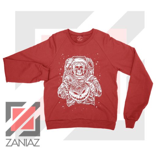 Halloween Graphic NASA Red Sweatshirt