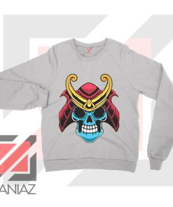 Japanese Samurai Skull Graphic Sweatshirt