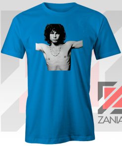 Jim Morrison Musician Graphic Blue Tee