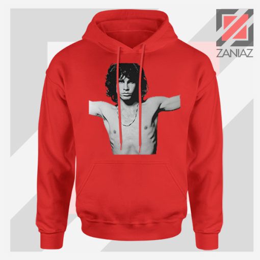 Jim Morrison Musician Graphic Red Hoodie