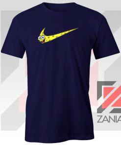 Just Spongebob Funny Nike Graphic Navy Blue Tee