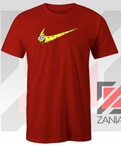 Just Spongebob Funny Nike Graphic Red Tee