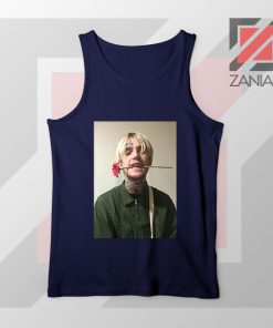 Lil Peep Flower Boy Navy Blue Tank Top