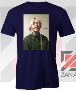 Lil Peep Flower Boy Navy Blue Tshirt