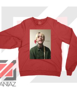 Lil Peep Flower Boy Red Sweatshirt