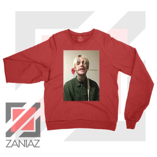 Lil Peep Flower Boy Red Sweatshirt