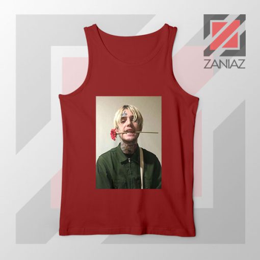 Lil Peep Flower Boy Red Tank Top