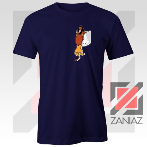 Long Live The King Mufasa Graphic Navy Blue Tshirt