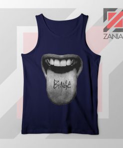 MGK Binge Album Rapper Graphic Navy Blue Tank Top