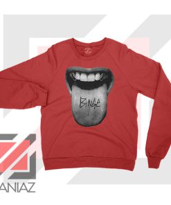 MGK Binge Album Rapper Graphic Red Sweatshirt