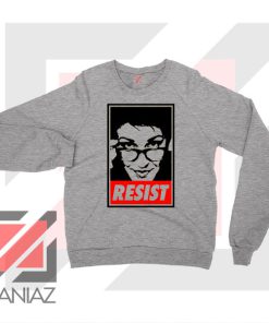 Maddow Political Resist Sport Grey Sweatshirt