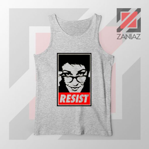 Maddow Political Resist Sport Grey Tank Top