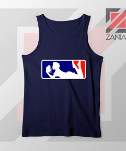 Major League Logo Reading Navy Blue Tank Top