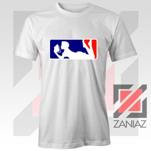 Major League Logo Reading White Tshirt