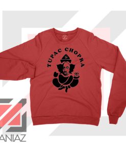 Makaveli Chopra Graphic Red Sweater