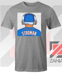 Marcus Stroman Behind Design Sport Grey Tshirt