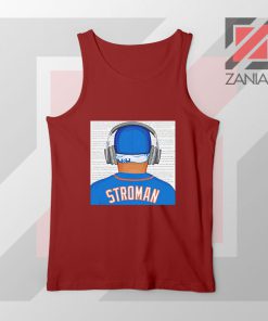 Marcus Stroman Behind Red Tank Top