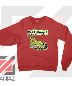 Mariguana Smoke Animal Red Sweatshirt