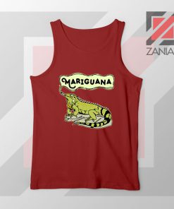 Mariguana Smoke Animal Red Tank Top