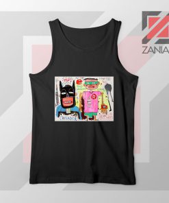 Michel Basquiat Warner Bros Art Black Tank Top