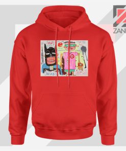 Michel Basquiat Warner Bros Art Red Hoodie