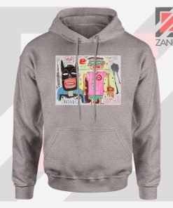 Michel Basquiat Warner Bros Art Sport Grey Hoodie