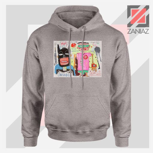 Michel Basquiat Warner Bros Art Sport Grey Hoodie