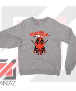 Minion Movies Deadpool Superhero Grey Sweatshirt