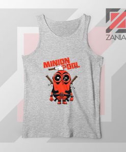 Minion Movies Deadpool Superhero Grey Tank Top