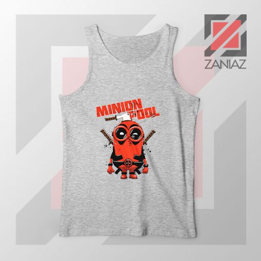 Minion Movies Deadpool Superhero Grey Tank Top