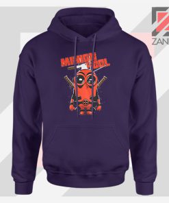 Minion Movies Deadpool Superhero Navy Blue Hoodie